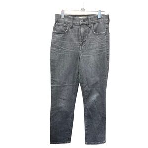 Madewell Perfect Vintage Crop Jeans Women’s Size 26 Black Gray High Rise